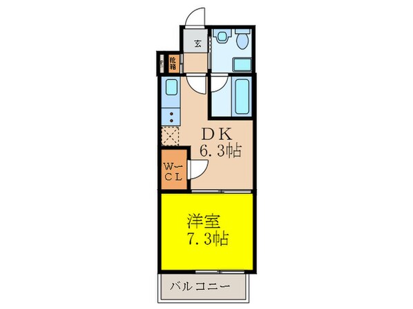 サンレムート江坂eastの物件間取画像